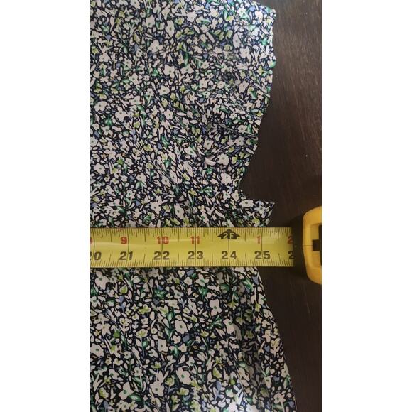 Anne Carson Woman's Short Sleeve High-Low Top Plus Size 3X Ditzy Floral Spring - Picture 3 of 10